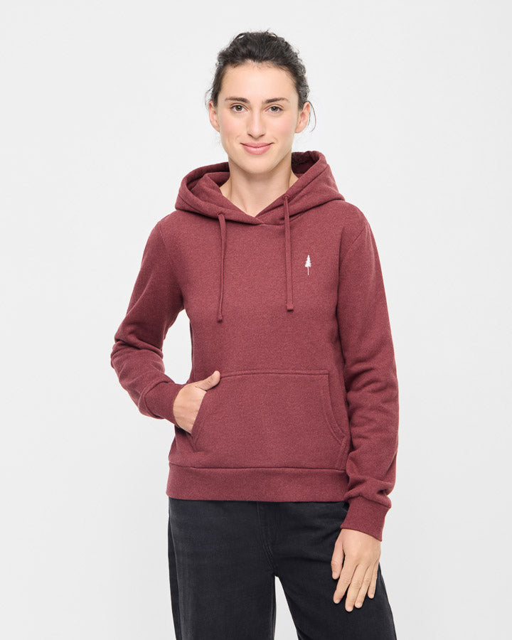 Roter Hoodie TreeHoodie Women aus 100% Bio Baumwolle von Nikin