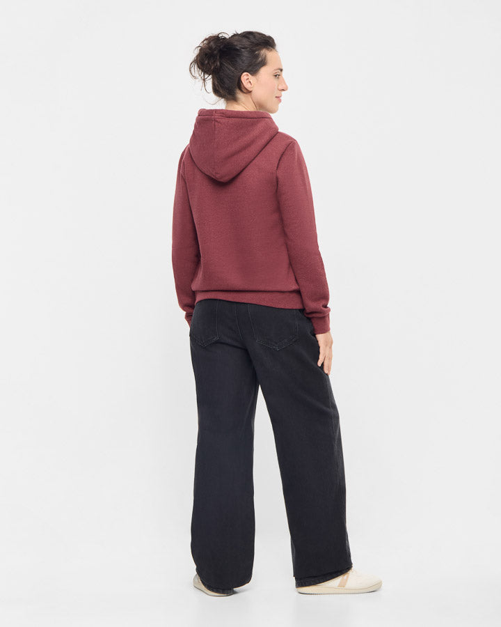 Roter Hoodie TreeHoodie Women aus 100% Bio Baumwolle von Nikin