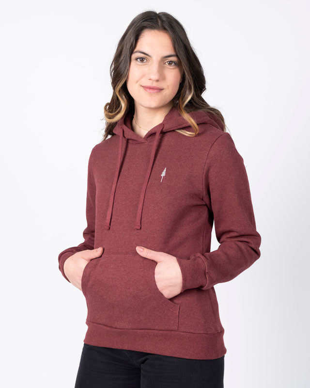 Roter Hoodie TreeHoodie Women aus 100% Bio Baumwolle von Nikin