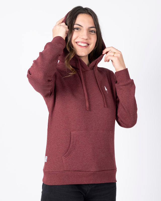 Roter Hoodie TreeHoodie Women aus 100% Bio Baumwolle von Nikin