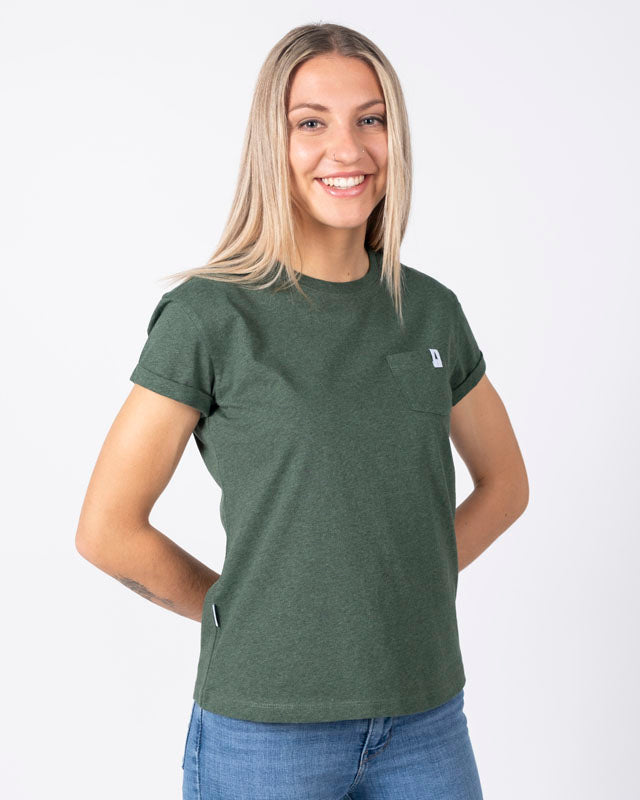 Grünes T-Shirt TreeShirt Pocket aus 100% Bio Baumwolle von Nikin