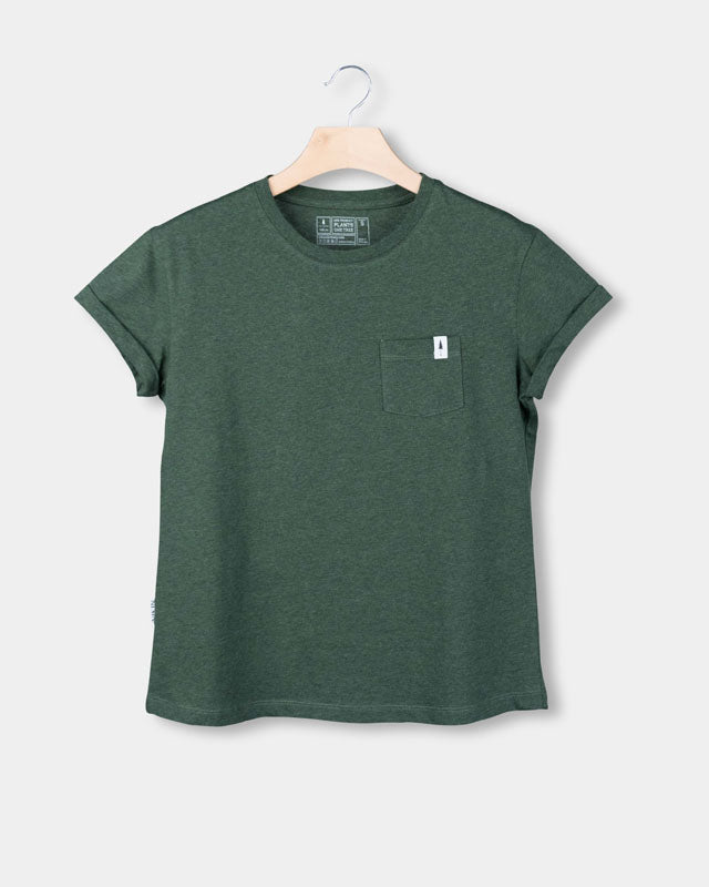 Grünes T-Shirt TreeShirt Pocket aus 100% Bio Baumwolle von Nikin