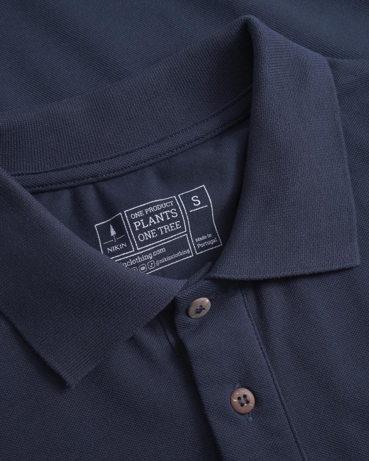 TreePolo Dark Navy by NIKIN made of organic cotton