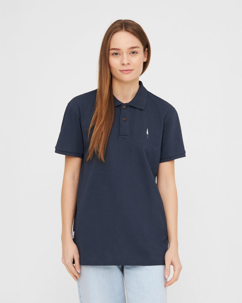 TreePolo Dark Navy by NIKIN made of organic cotton