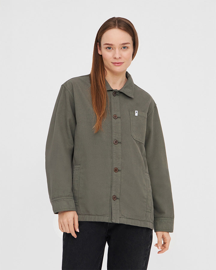 TreeJacket Workwear Relaxed Grape Leaf en coton biologique de NIKIN