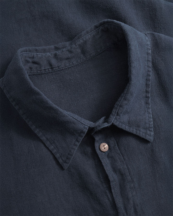 TreePlanter Shirt Linen Dark Navy von NIKIN