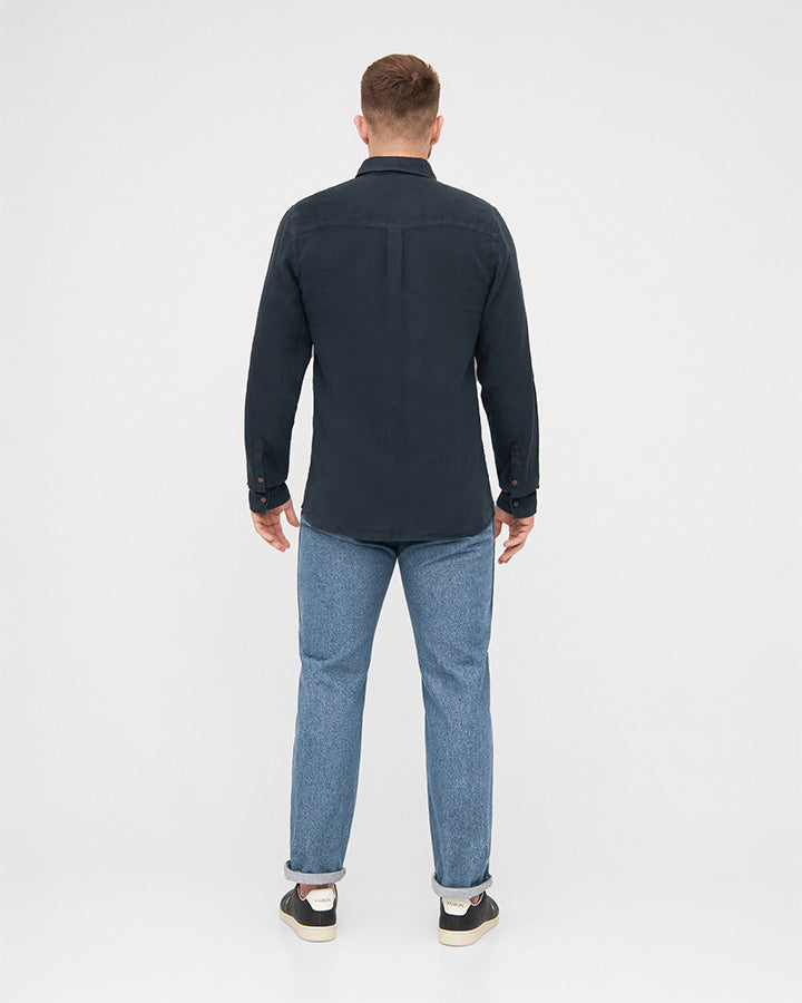 TreePlanter Shirt Linen Dark Navy von NIKIN