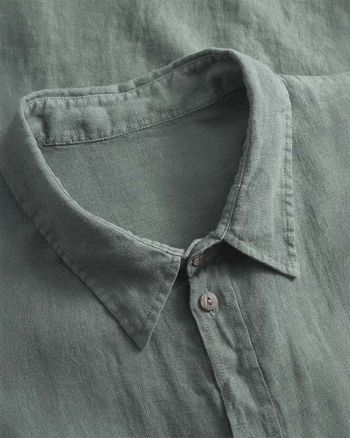 Chemise TreePlanter en lin sauge par NIKIN