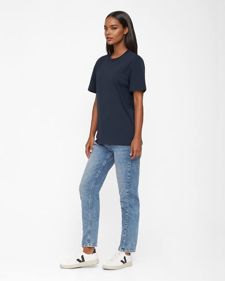 TreeShirt Plain Dark Navy - TSHIRT - NIKIN