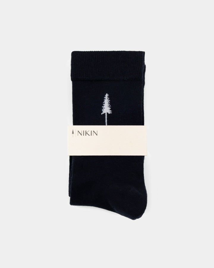 Dunkelblaues Socken-Set Tree Standard aus Tencel von Nikin