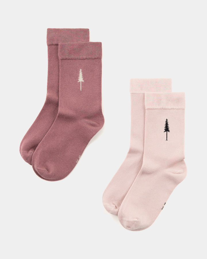 Rosa Socken-Set Tree Standard aus Tencel von Nikin