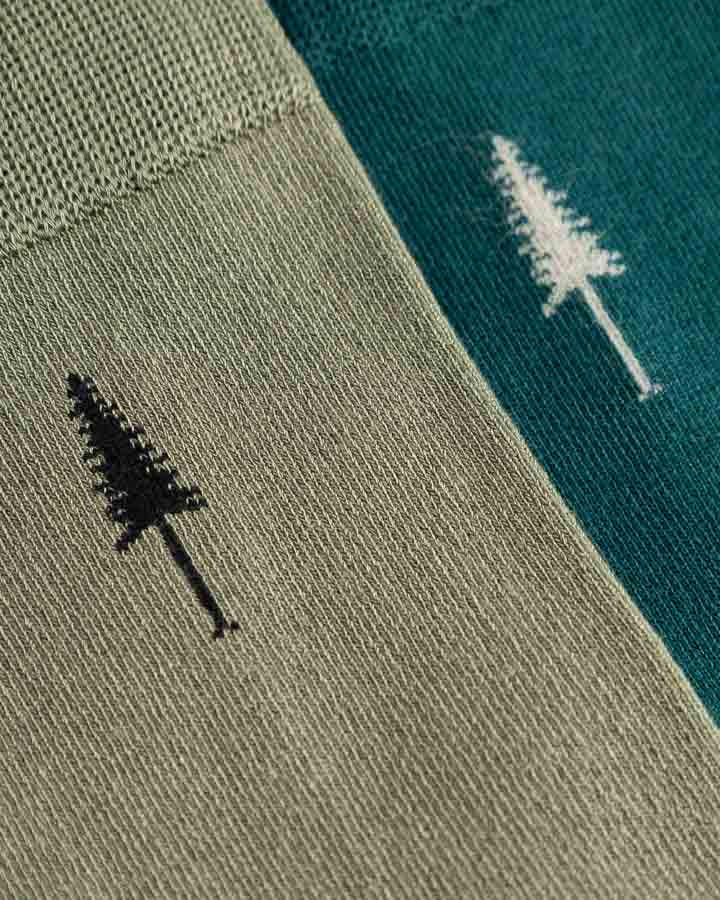 Grünes Socken-Set Tree Standard aus Tencel von Nikin