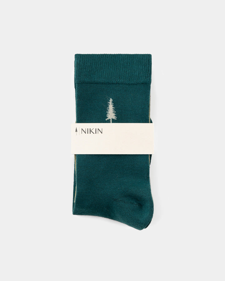 Grünes Socken-Set Tree Standard aus Tencel von Nikin