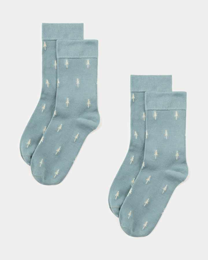 Hellblaues Socken-Set Tree Standard aus Tencel von Nikin