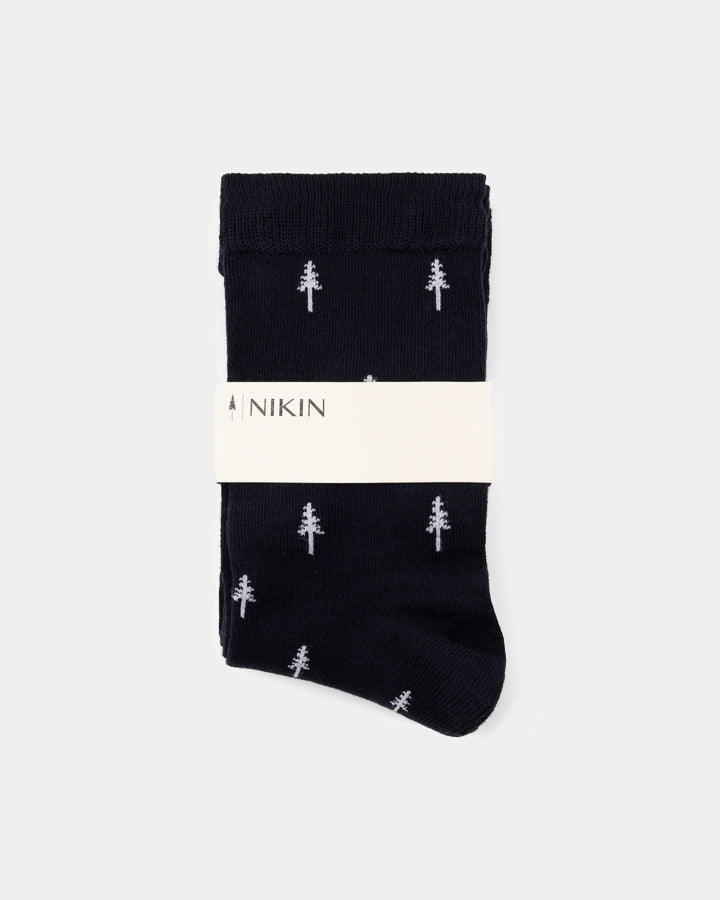 Lot de chaussettes bleu foncé Tree Standard en Tencel de Nikin