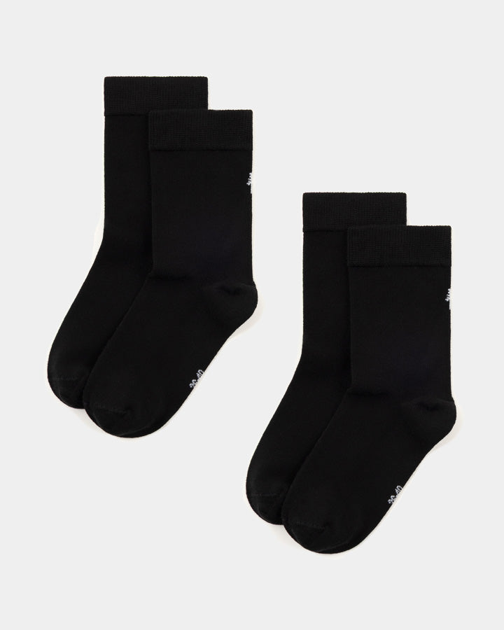 Schwarzes Socken-Set Tree Standard Plain aus Tencel von Nikin