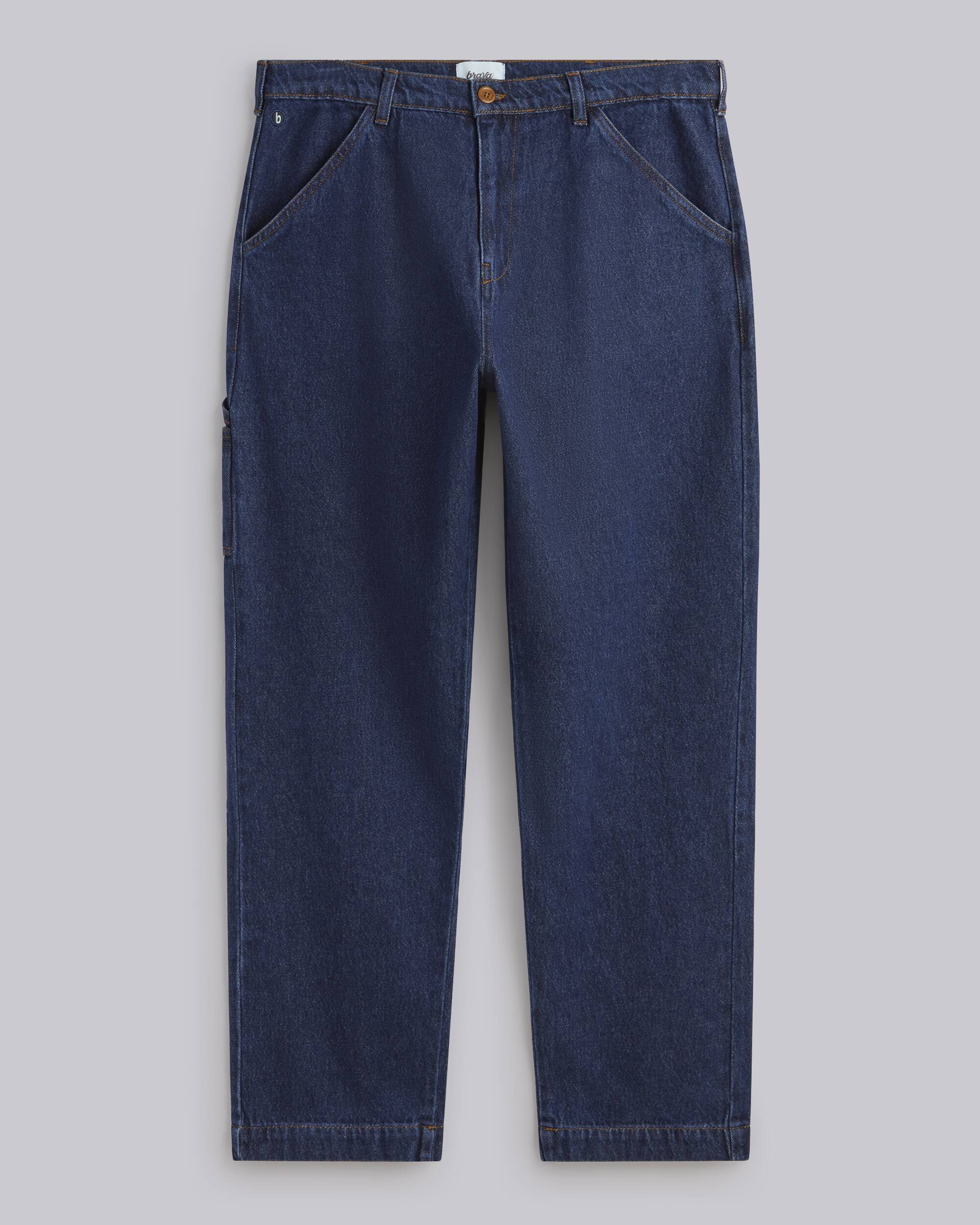 Pantalon de travail bleu en coton biologique de Brava Fabrics