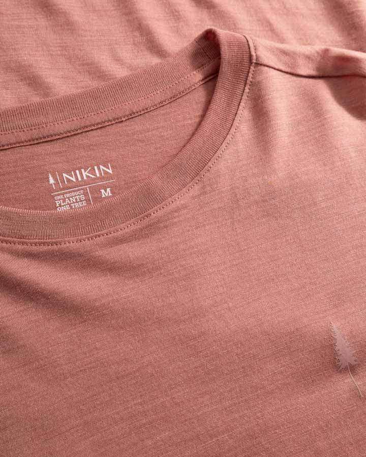 Rosa Langarmshirt Tree aus Tencel und Merincwolle von Nikin