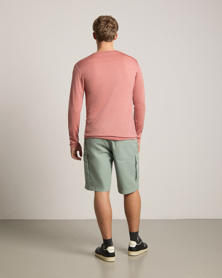 Rosa Langarmshirt Tree aus Tencel und Merincwolle von Nikin