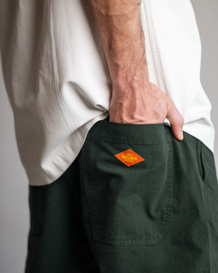 Dunkelgrüne Hosen Tree Ripstop aus Bio-Baumwolle von Nikin