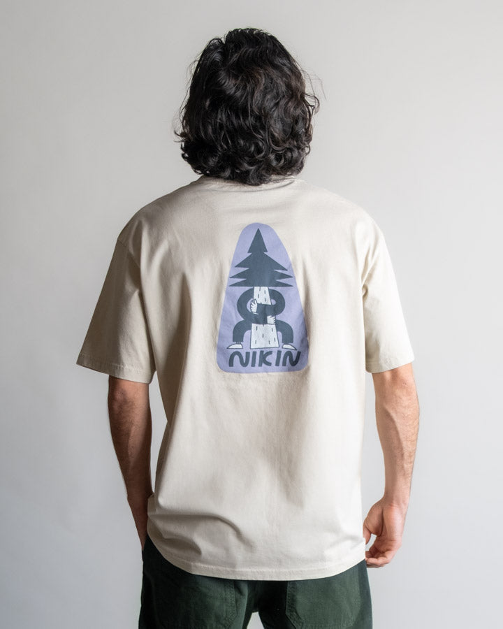 Beiges T-Shirt Tree Anniversary aus 100% Bio-Baumwolle von Nikin