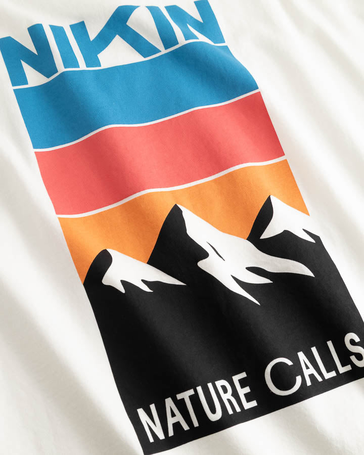 White T-Shirt Tree Nature Calls made of organic cotton by Nikin