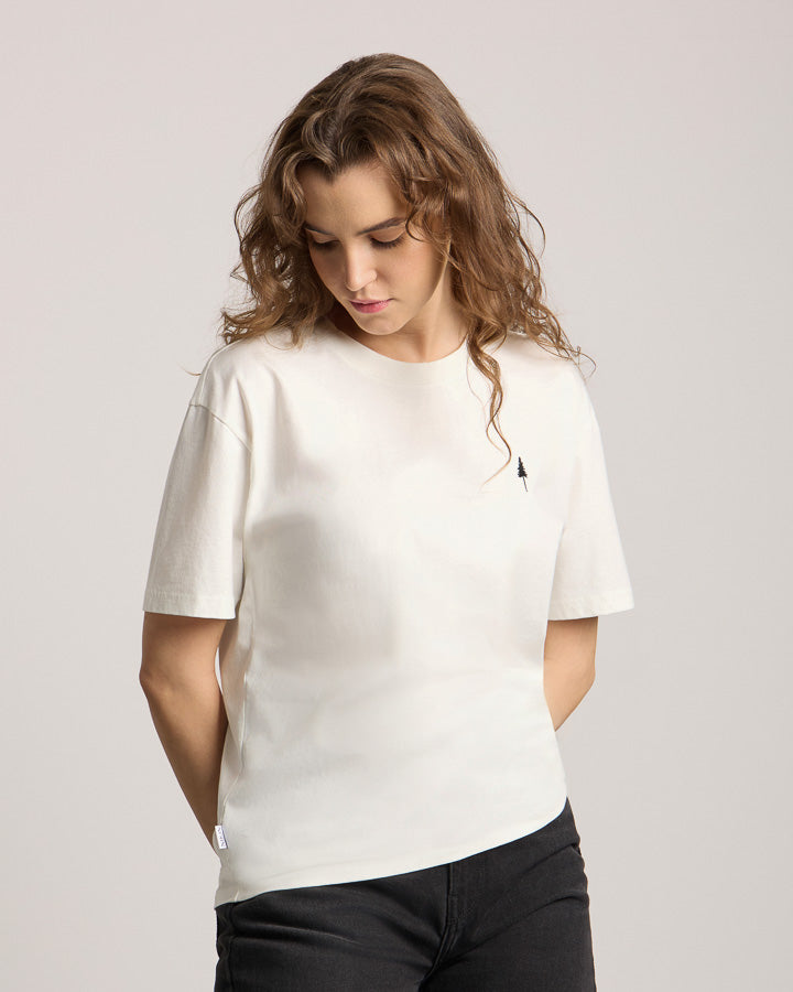 White T-Shirt Tree Nature Calls made of organic cotton by Nikin