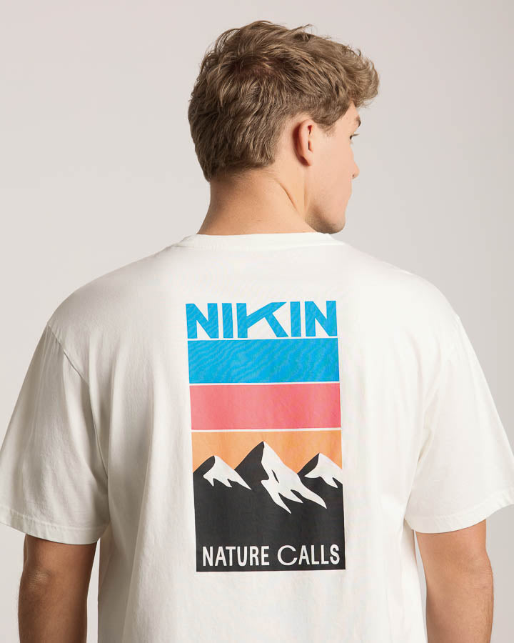 White T-Shirt Tree Nature Calls made of organic cotton by Nikin