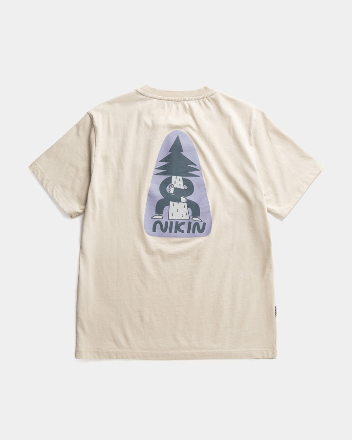 Beiges T-Shirt Tree Anniversary von Nikin
