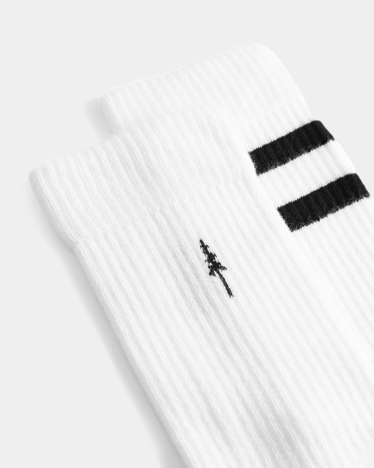 Chaussettes blanches TreeSocks Ribbed Classic en coton biologique de Nikin
