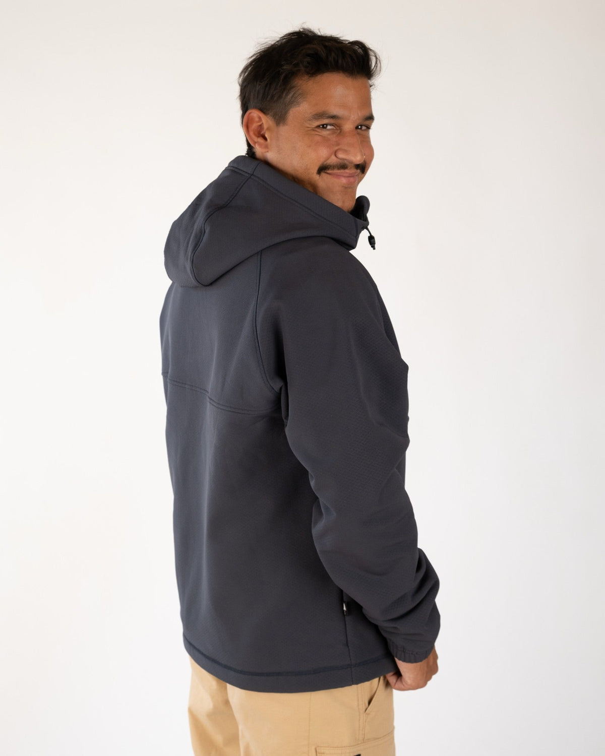TreeHoodie Quarter Zip Stormfleece Relaxed Dark Ink