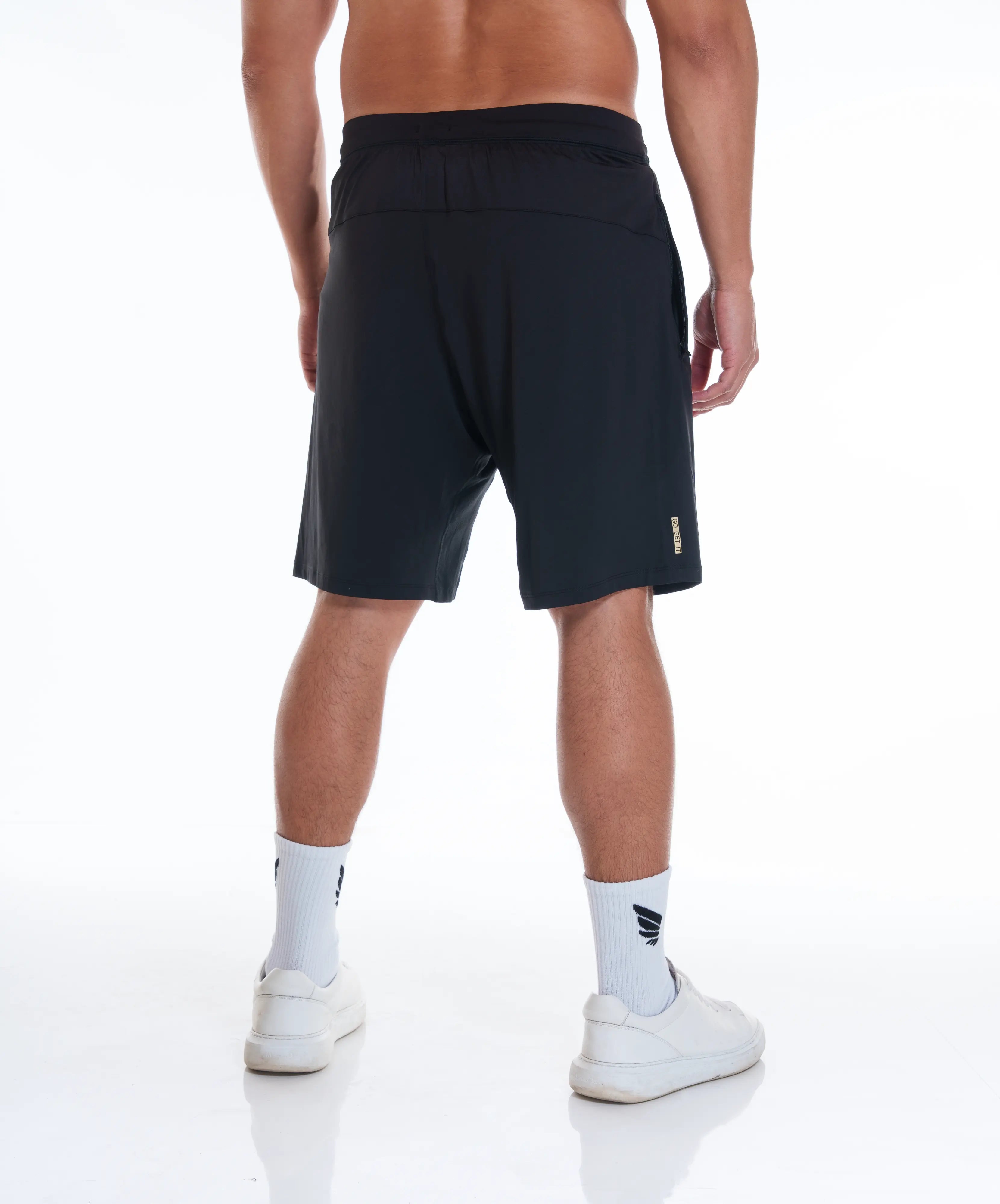 Nivays Zeyla Performance Black Shorts Made from Recycled Polyester