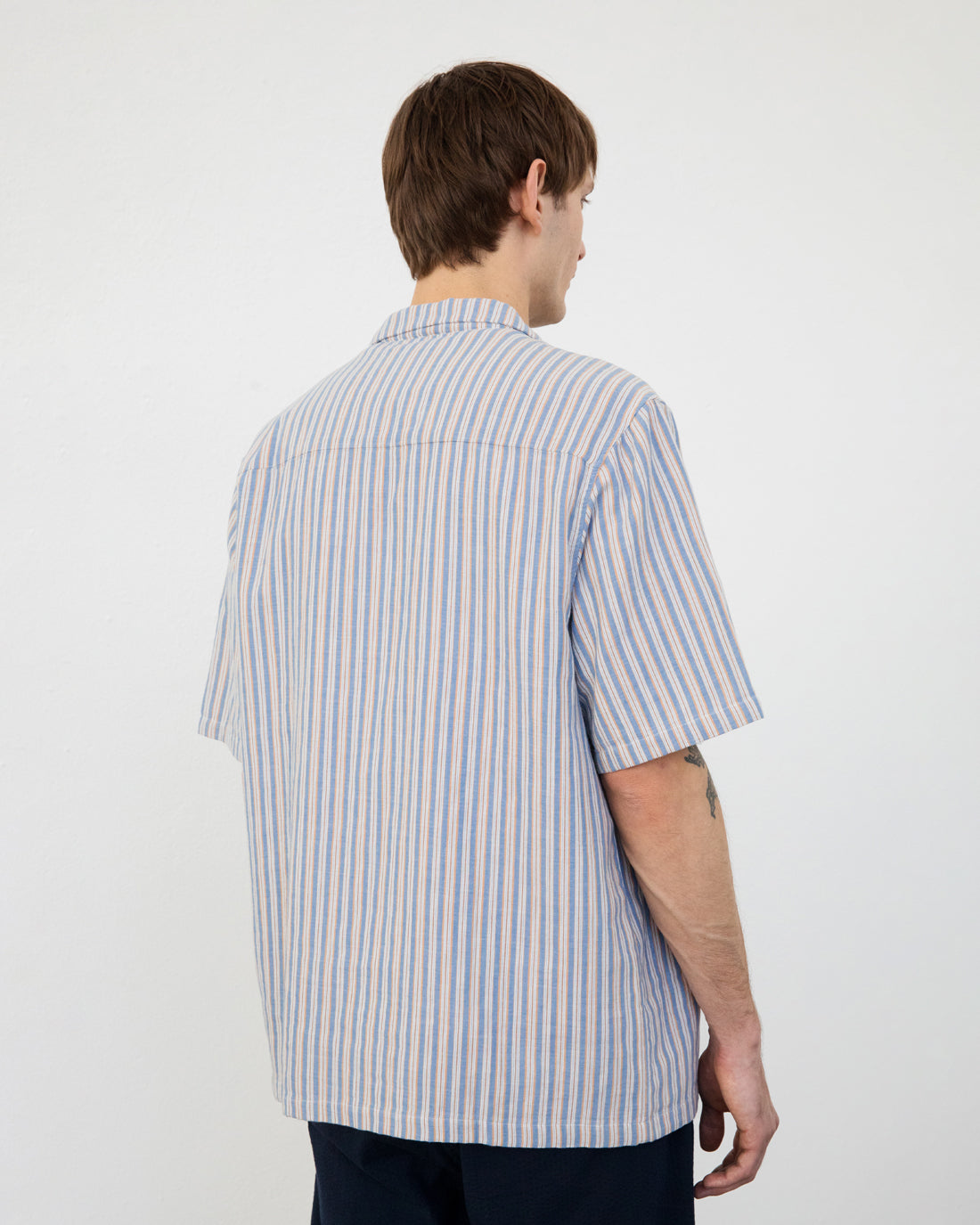 Gestreiftes Hemd Bowling aus 100% Bio-Baumwolle von Rotholz