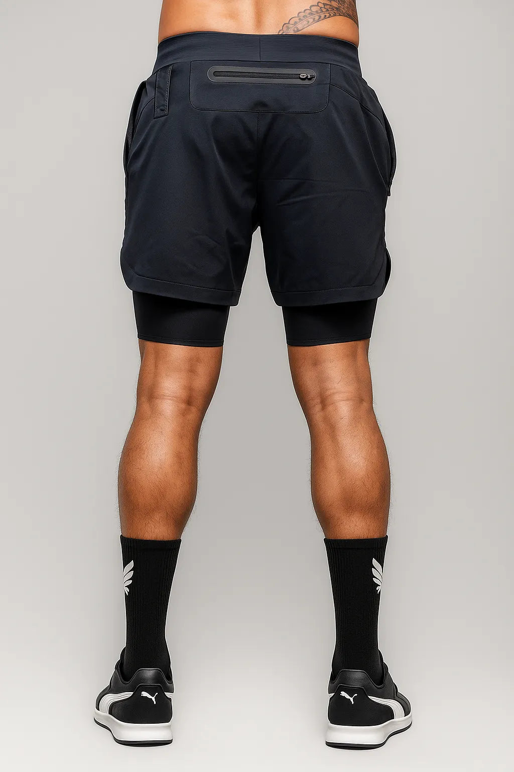 Nivays Black Gravity Liner Shorts made from Recycled Polyester
