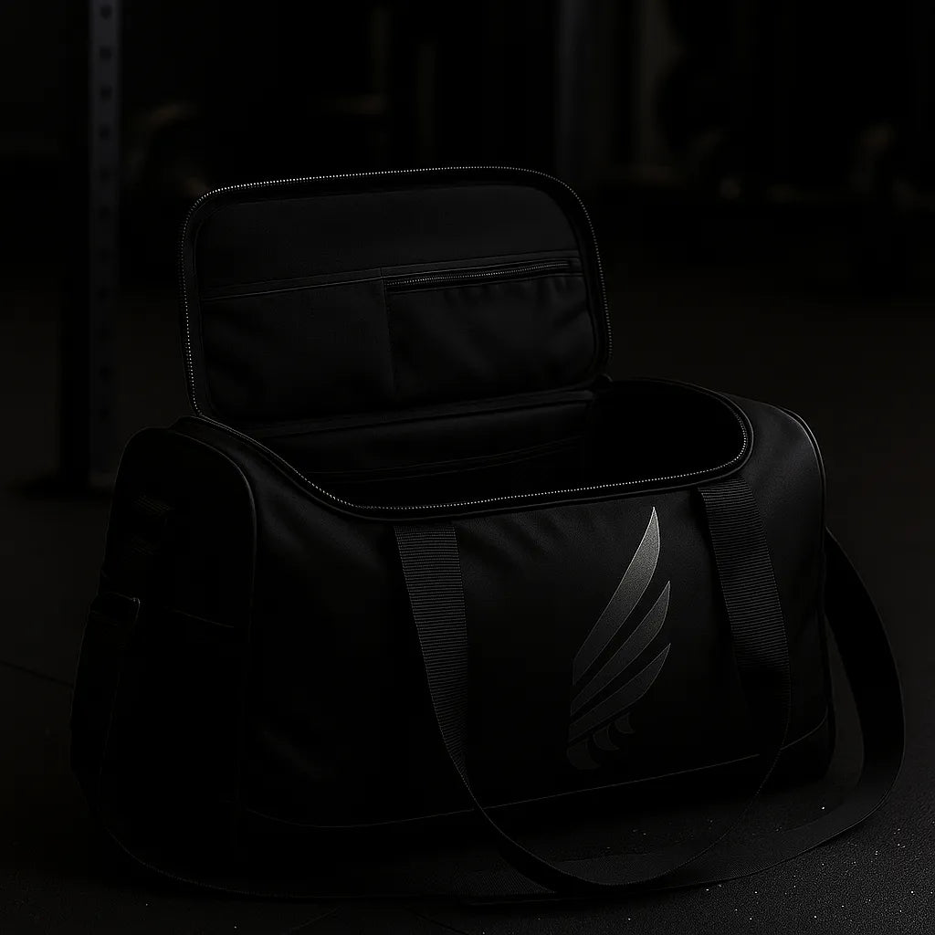 Nivays Essence Black Gym Bag Made from Recycled Polyester