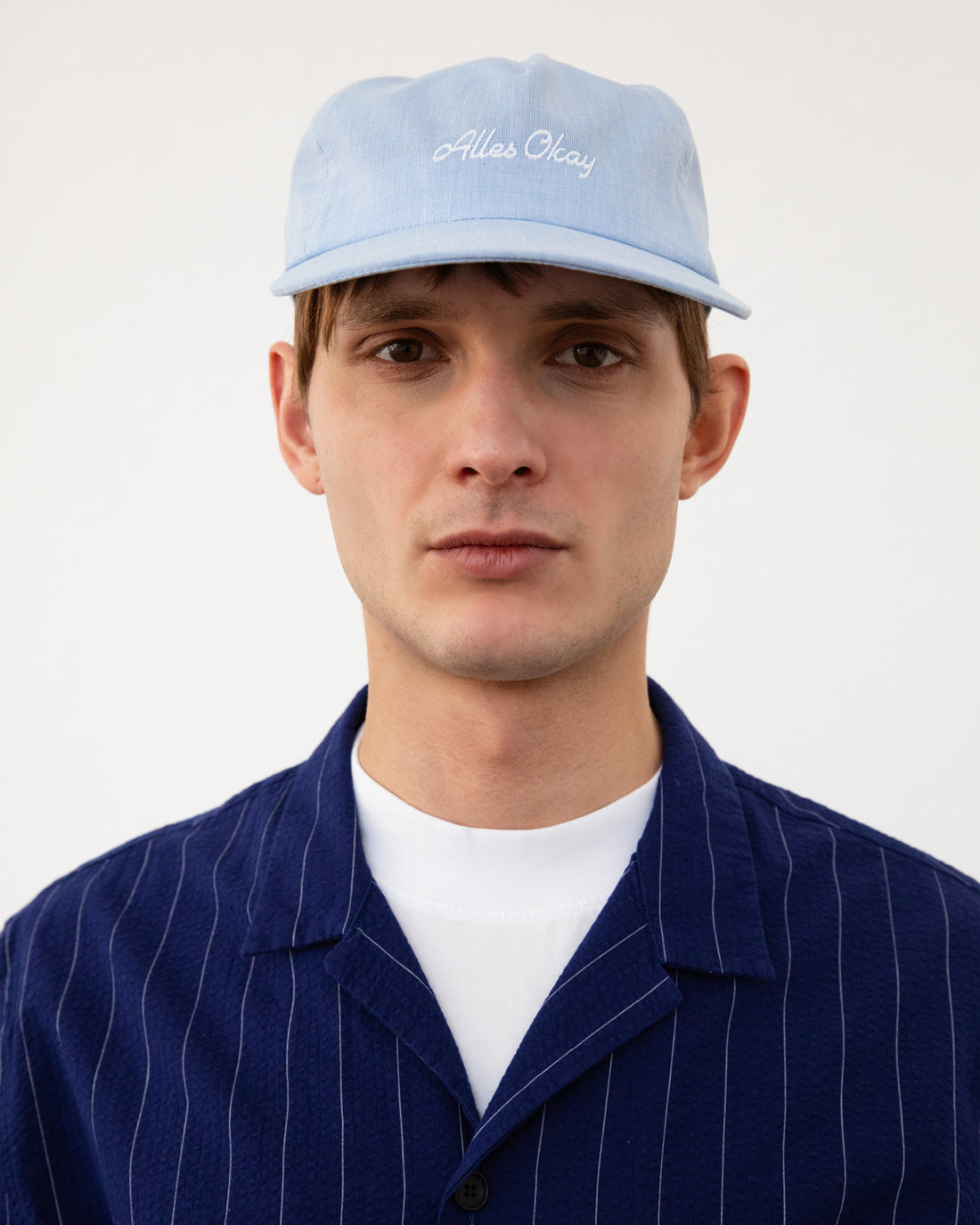 Blaue Cap Alles Okey aus 100% Bio-Baumwolle von Rotholz