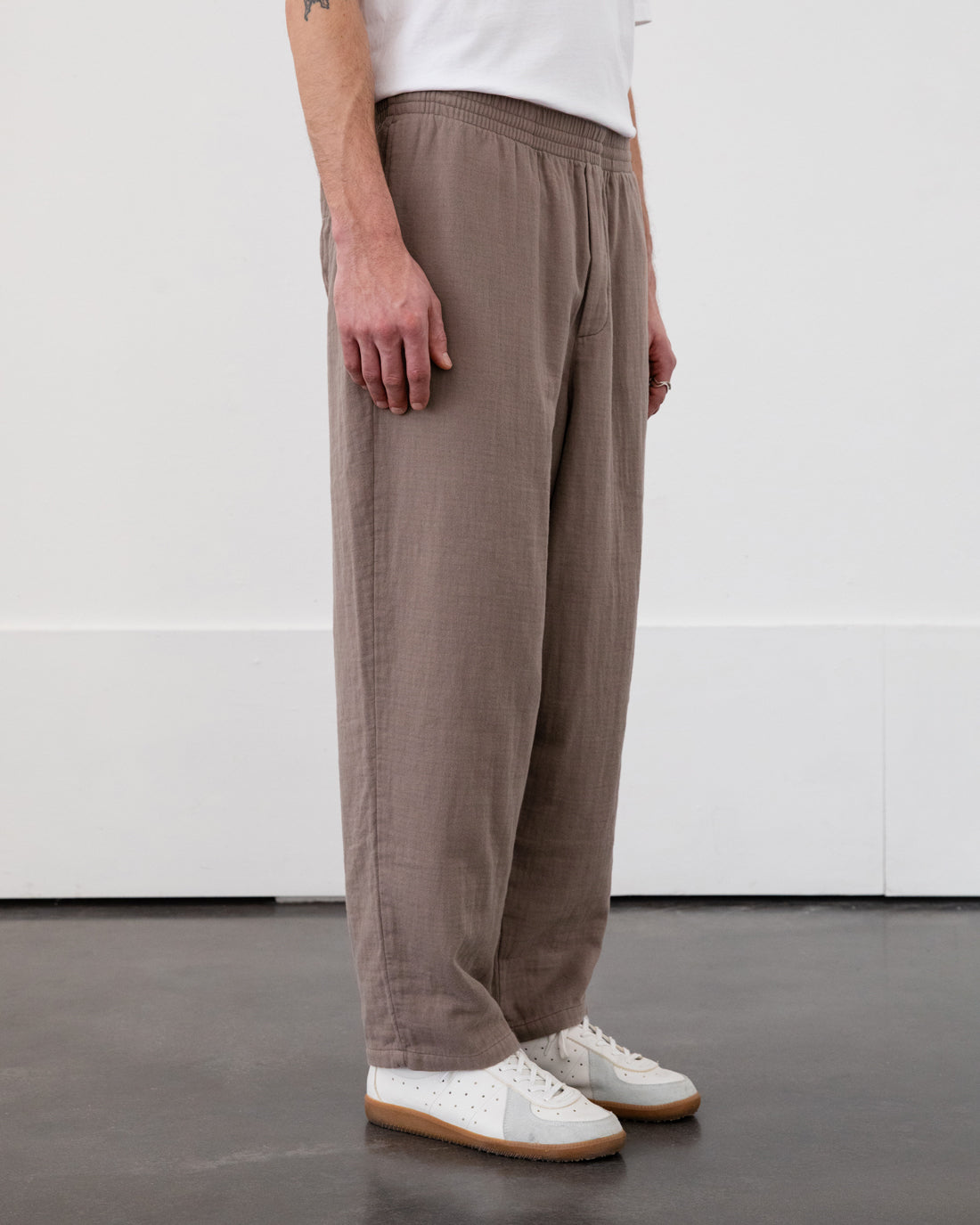 Braune Weite Hose aus 100% Bio-Baumwolle von Rotholz