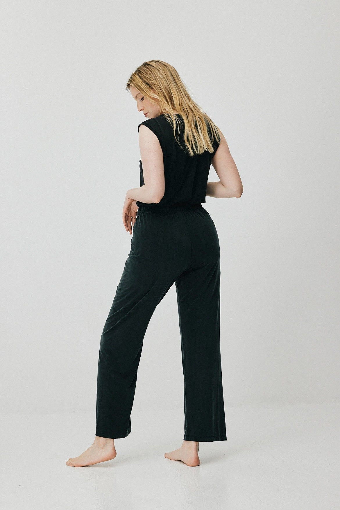 Black cupro top by MOYA KALA
