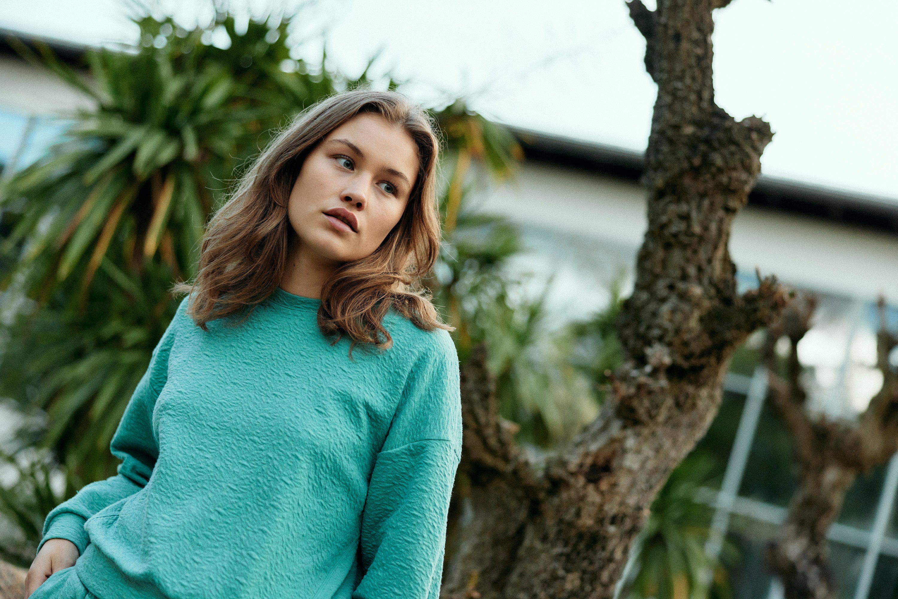 Botanic Sweater - mint sea von Moya Kala