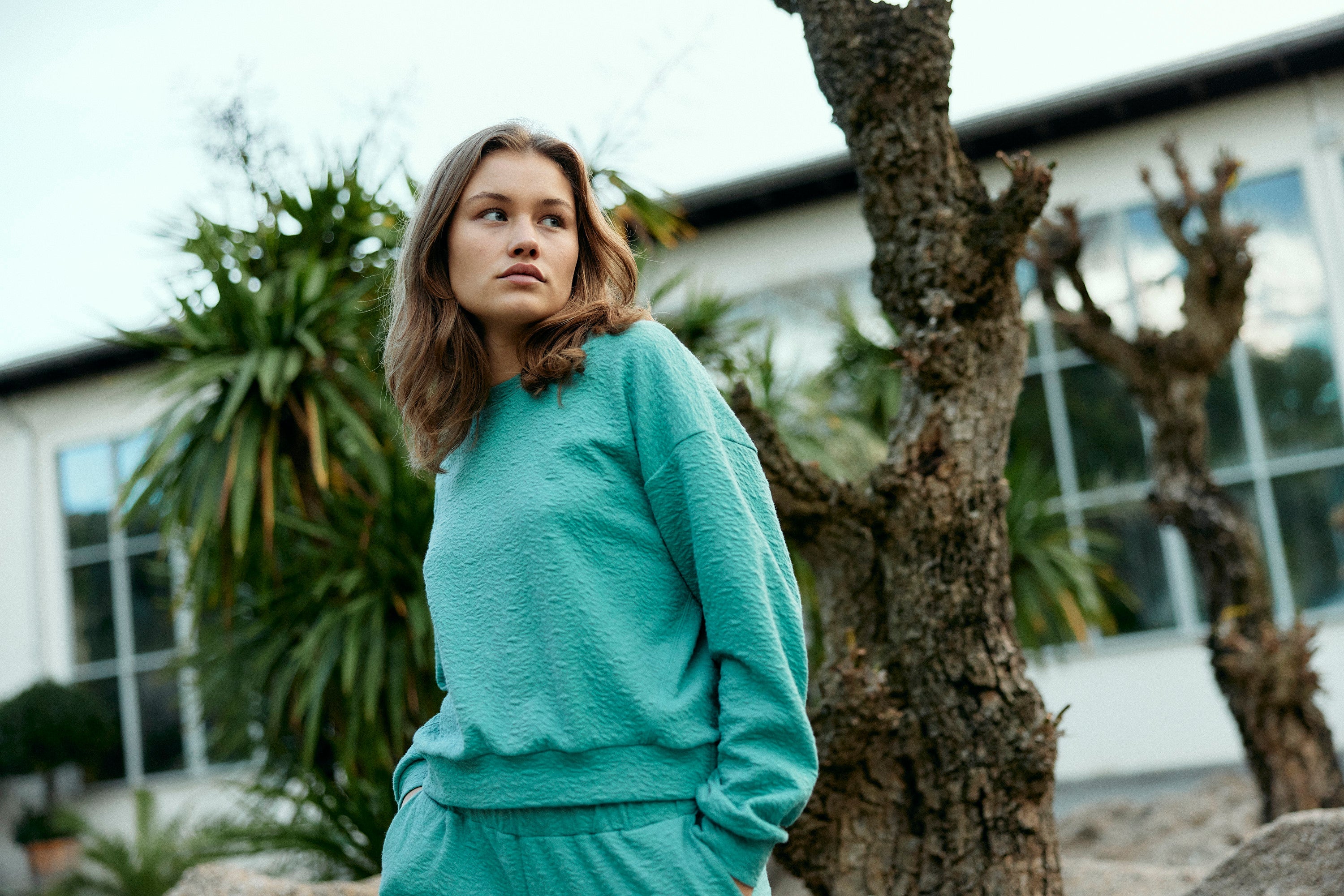 Botanic Sweater - mint sea von Moya Kala