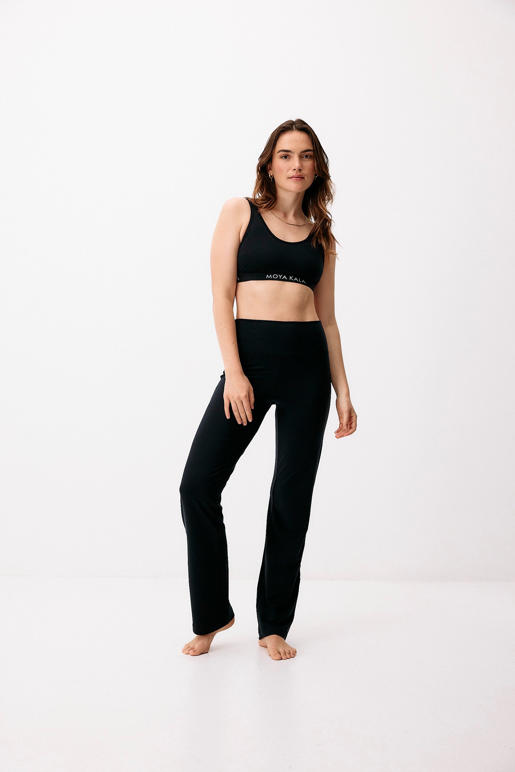 Pantalon noir Neo Classic Dance en Lenzing de Moya Kala