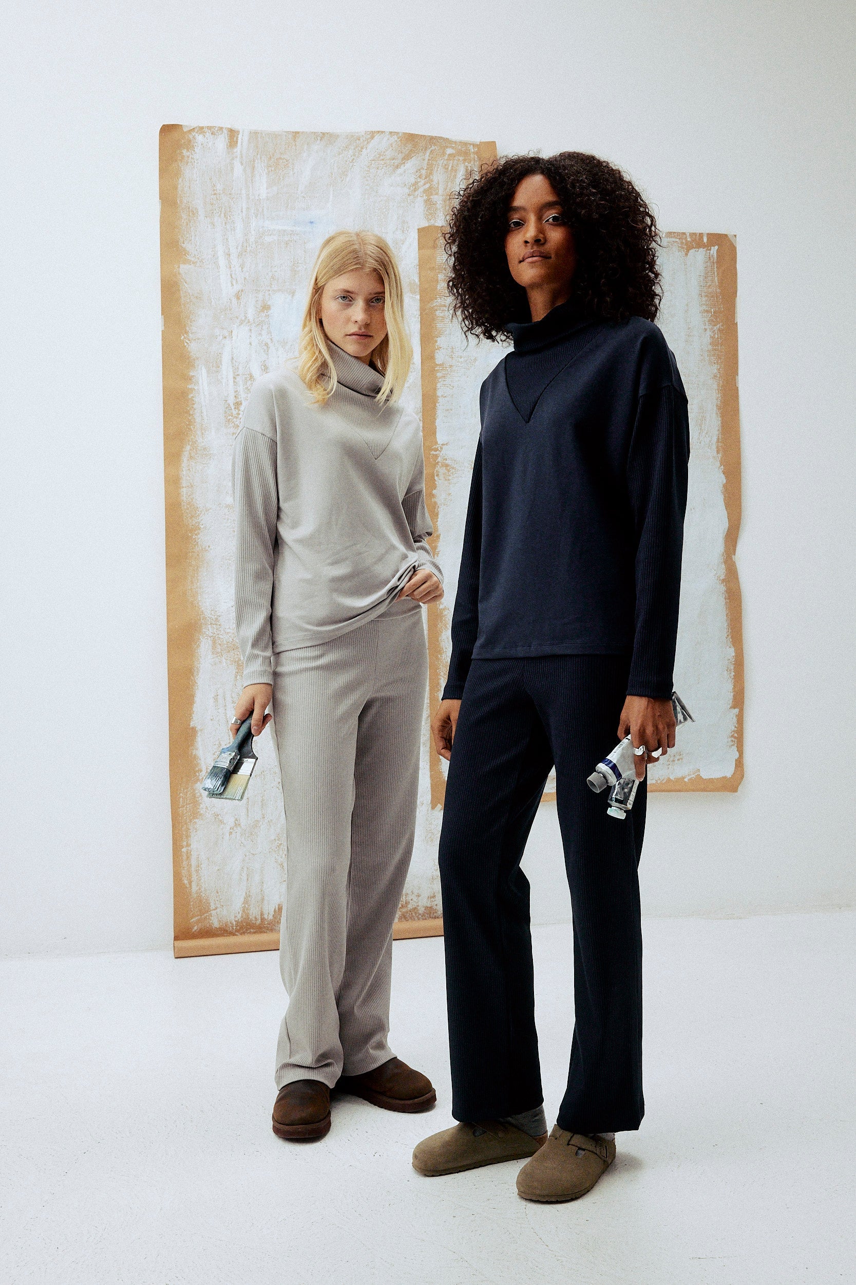 Formal Rib Pants - blue note von Moya Kala