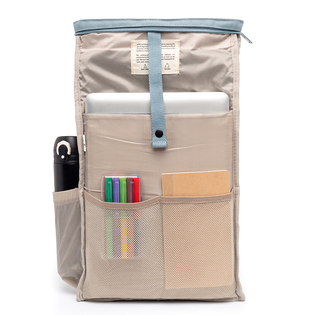 Grauer Rucksack Roll Mini 12l von Lefrik