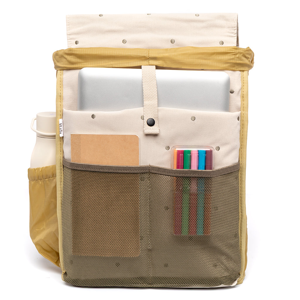 Beiger Rucksack Scout Arles aus recycelten PET-Flaschen von Lefrik