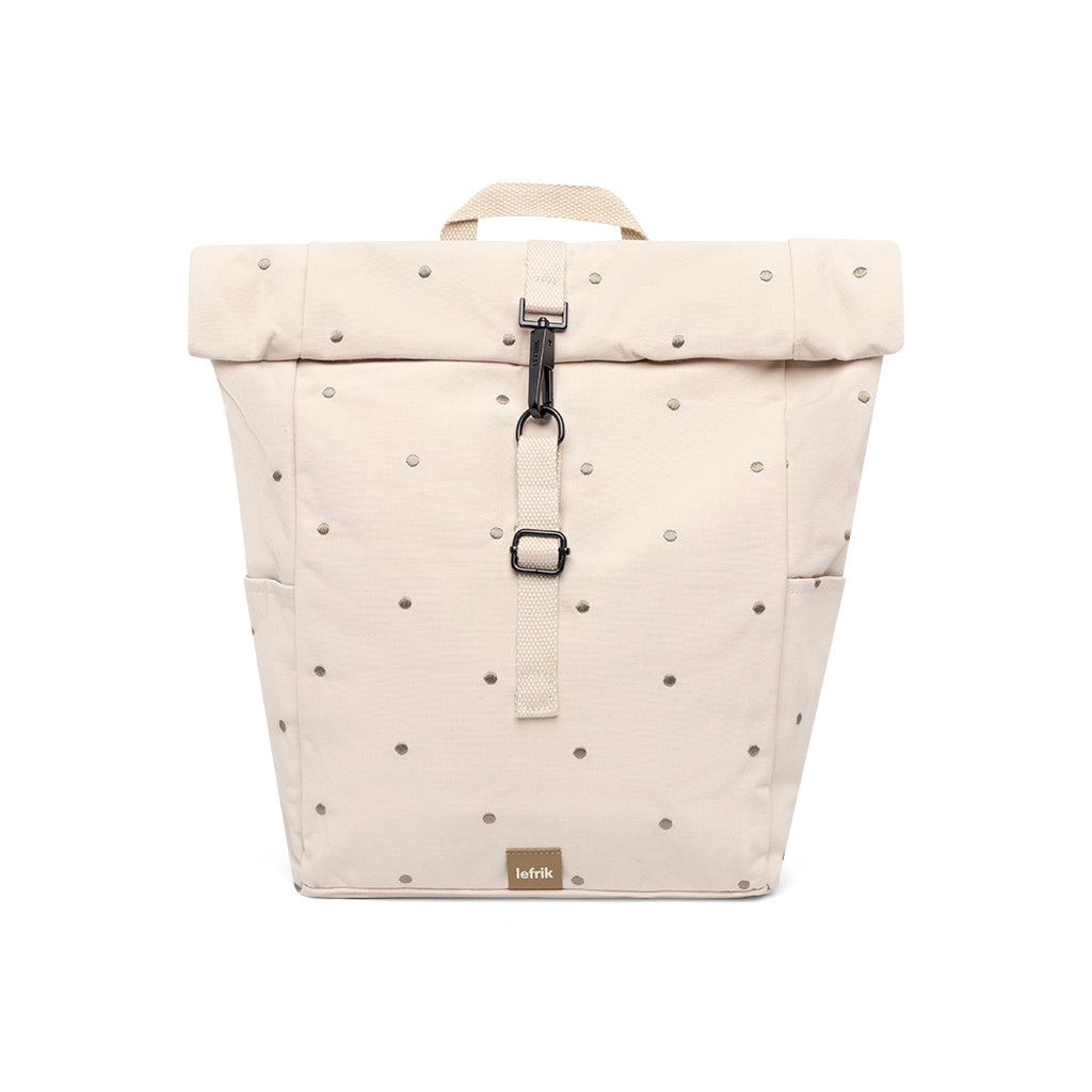 Beiger Rucksack Roll Mini Arles aus recycelten PET-Flaschen von Lefrik