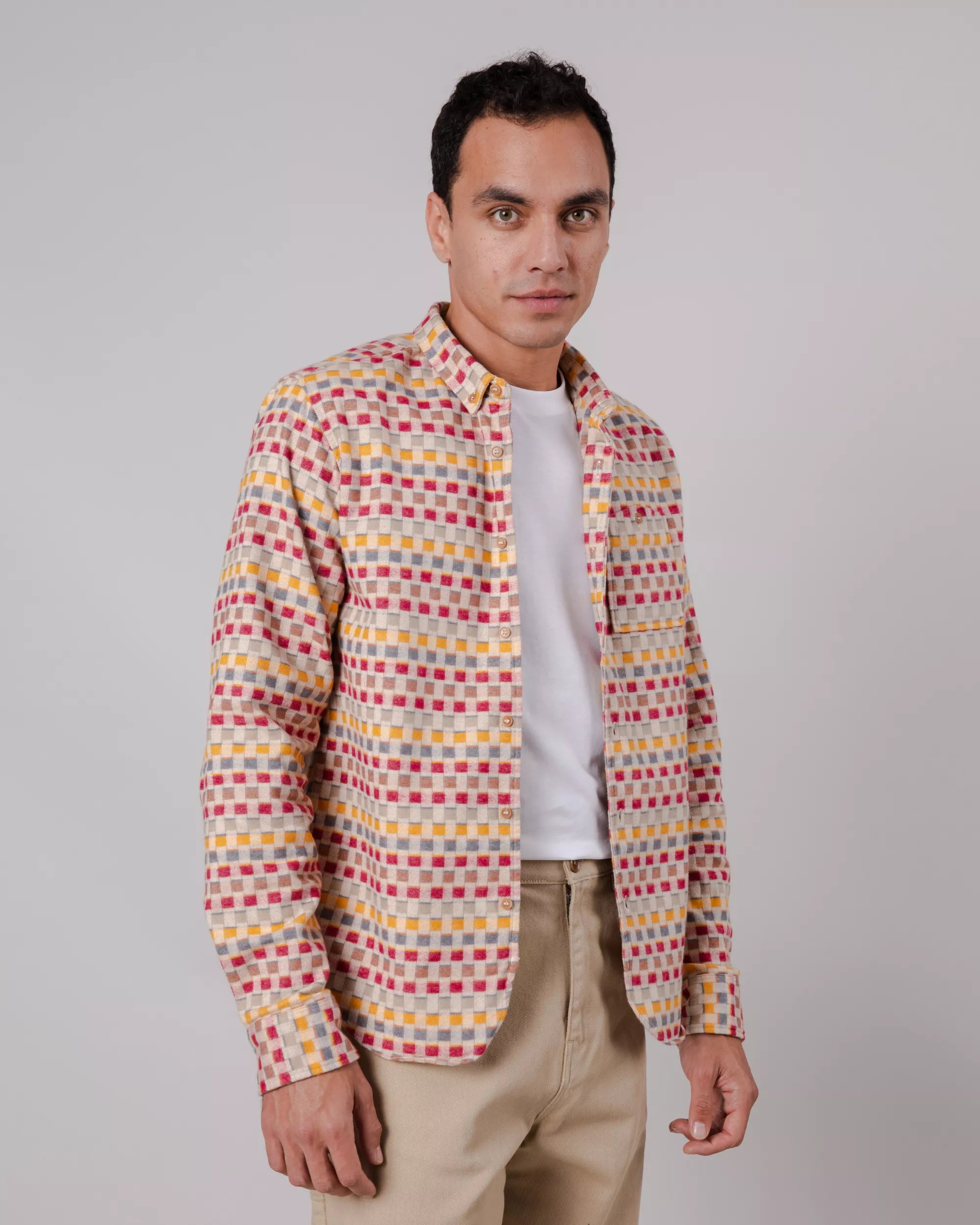 Buntes Hemd Lakeland Flannel Regular aus Bio-Baumwolle von Brava Fabrics