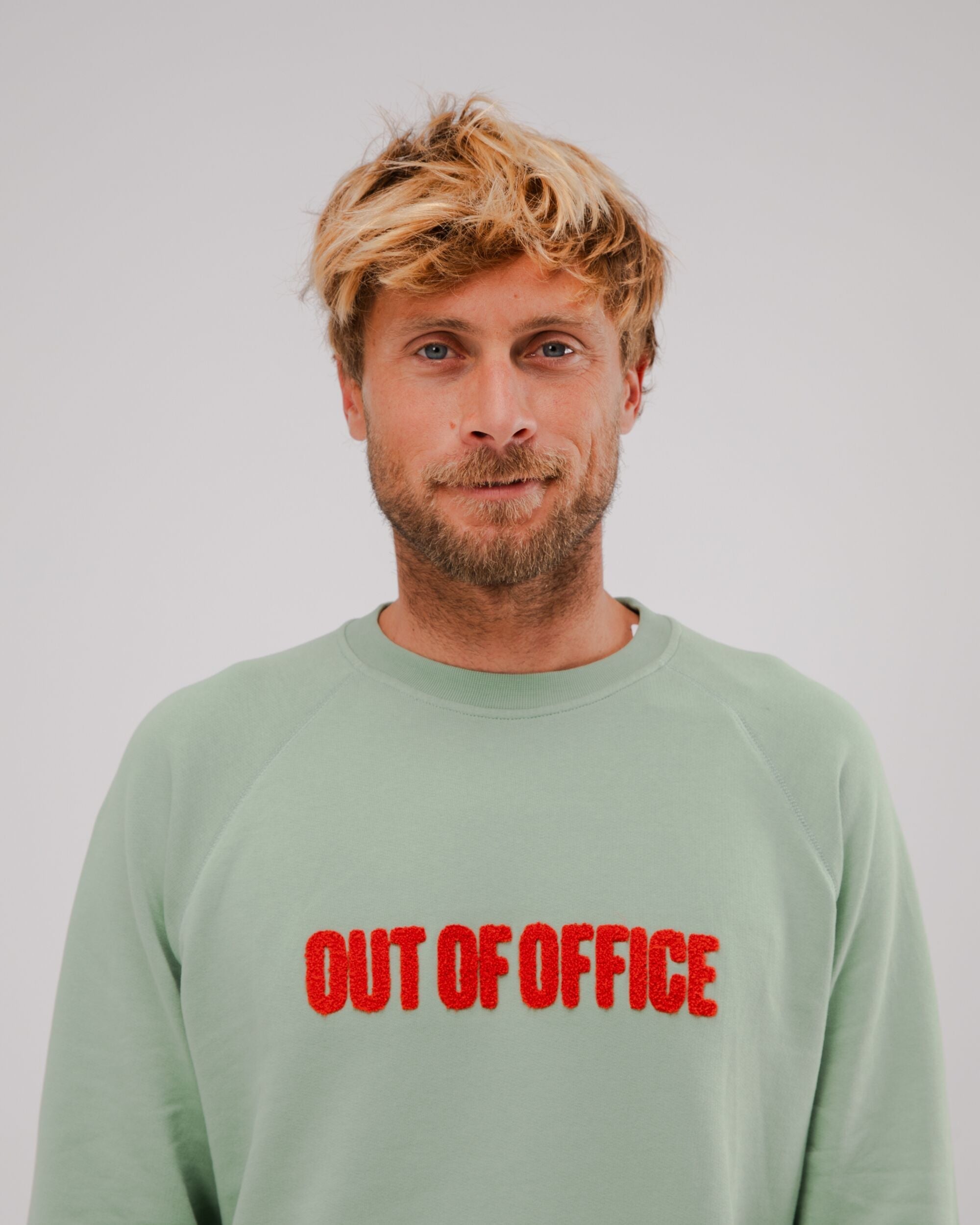 Out Of Office Sweatshirt in Mint aus Bio Baumwolle von Brava Fabrics