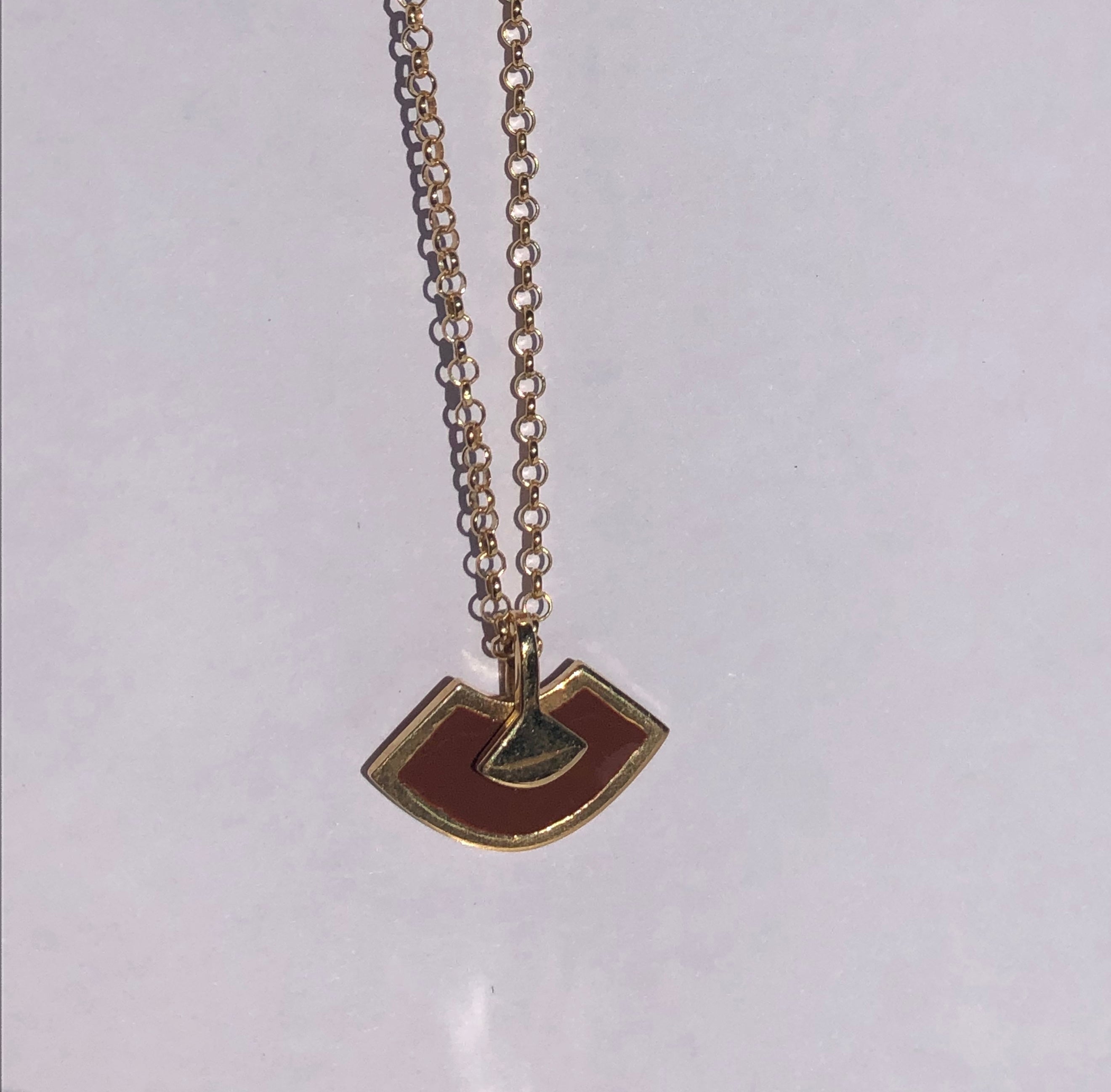 Abanicos Silver Kette mit Emaille