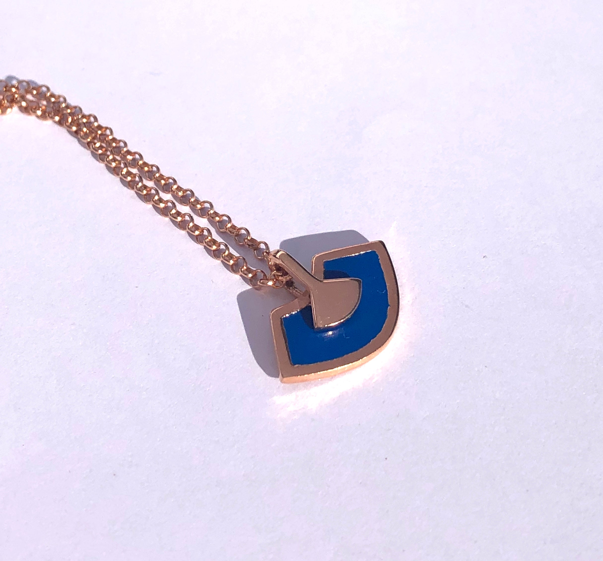 Abanicos Silver Kette mit Emaille