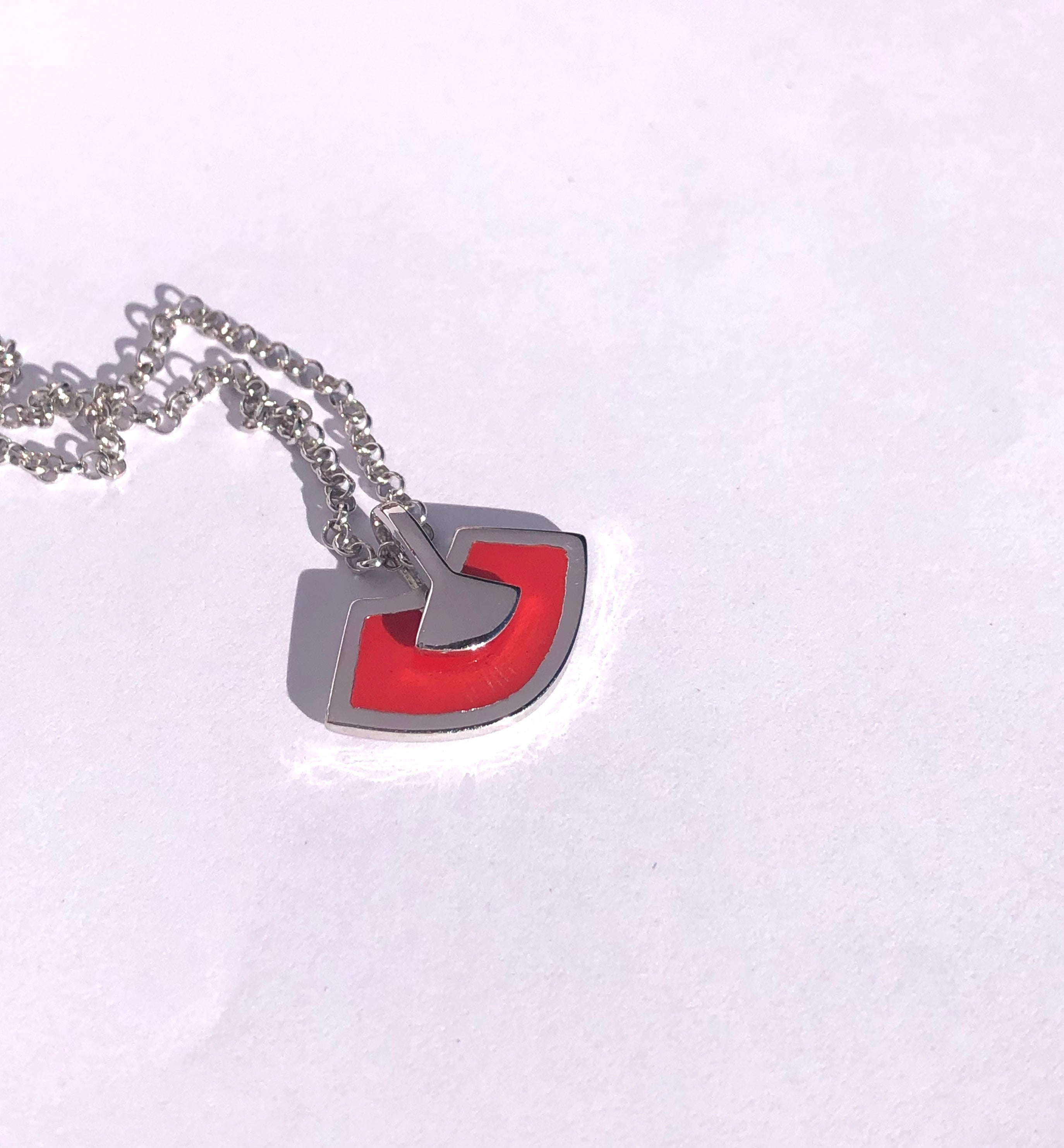 Abanicos Silver Kette mit Emaille